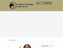 Tablet Screenshot of caninerescue.org