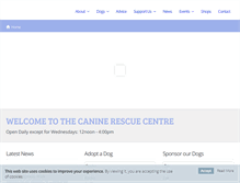 Tablet Screenshot of caninerescue.co.uk
